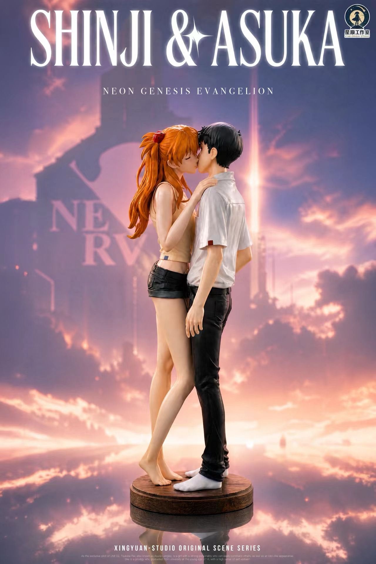 Estatuilla Neon Genesis Evangelion | Asuka Langley Sohryu x Shinji Ikari | Star Origin Studio | Tienda Anime Costa Rica | Tico Ofertas Star Origin Studio