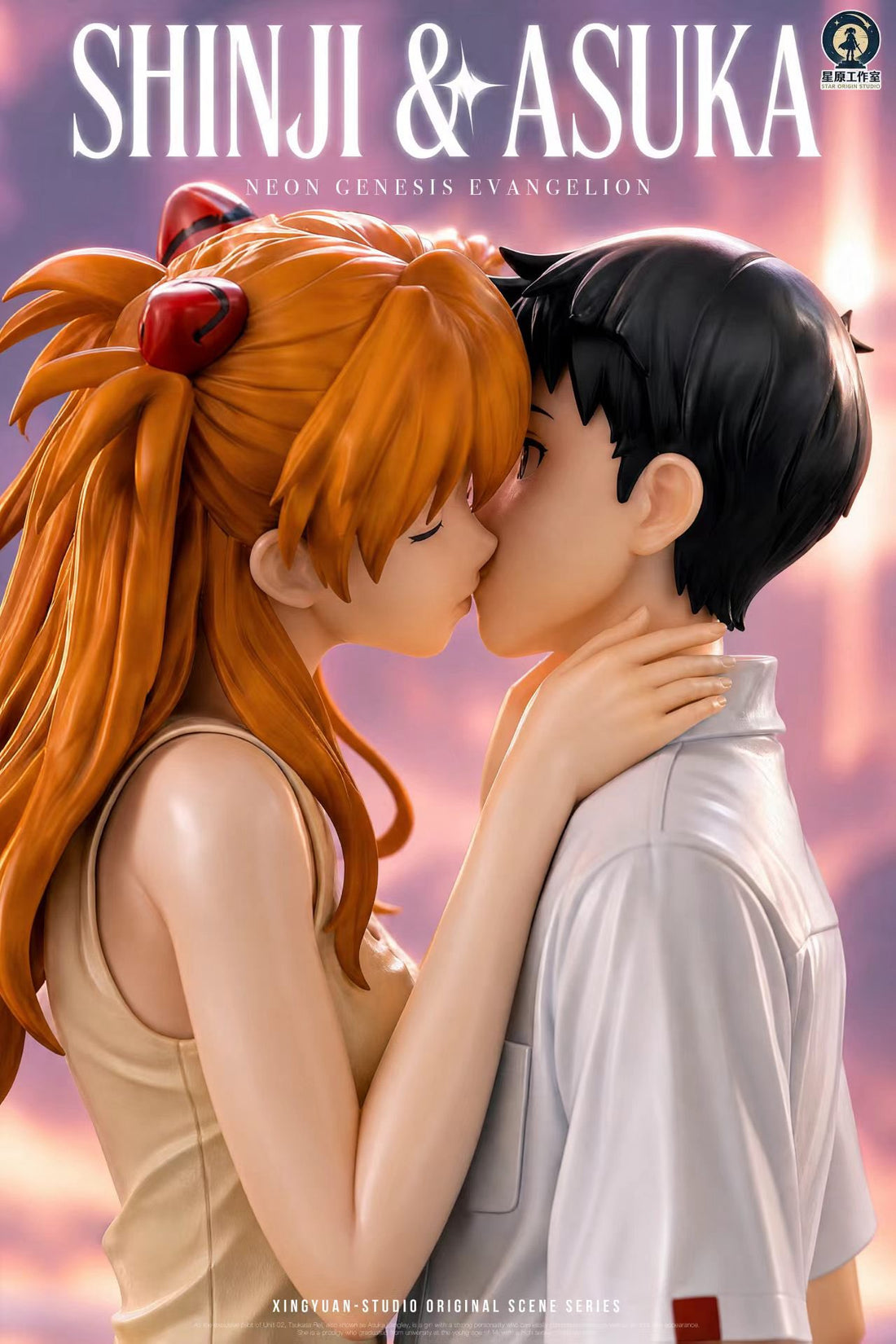 Estatuilla Neon Genesis Evangelion | Asuka Langley Sohryu x Shinji Ikari | Star Origin Studio | Tienda Anime Costa Rica | Tico Ofertas