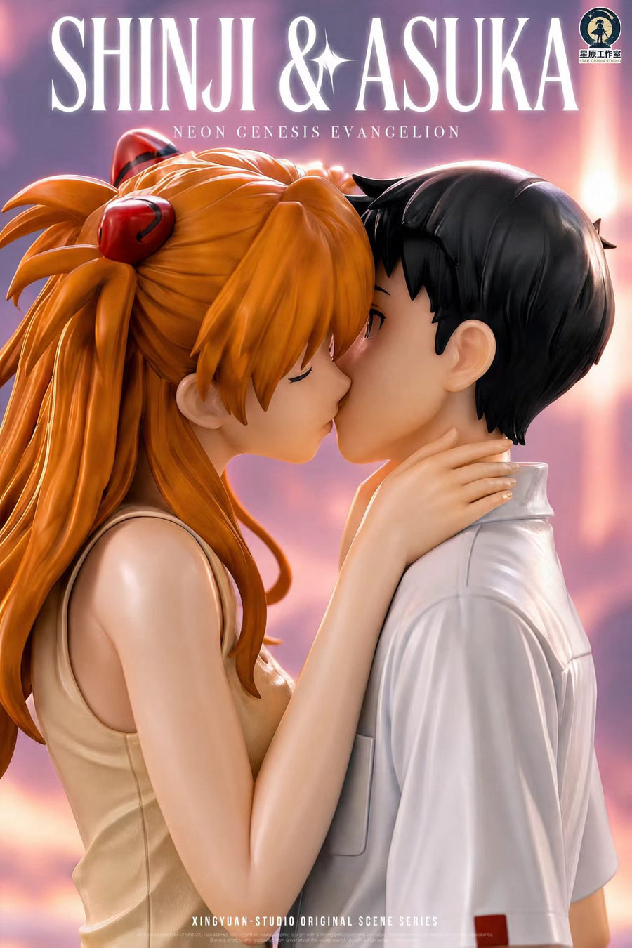 Estatuilla Neon Genesis Evangelion | Asuka Langley Sohryu x Shinji Ikari | Star Origin Studio | Tienda Anime Costa Rica | Tico Ofertas