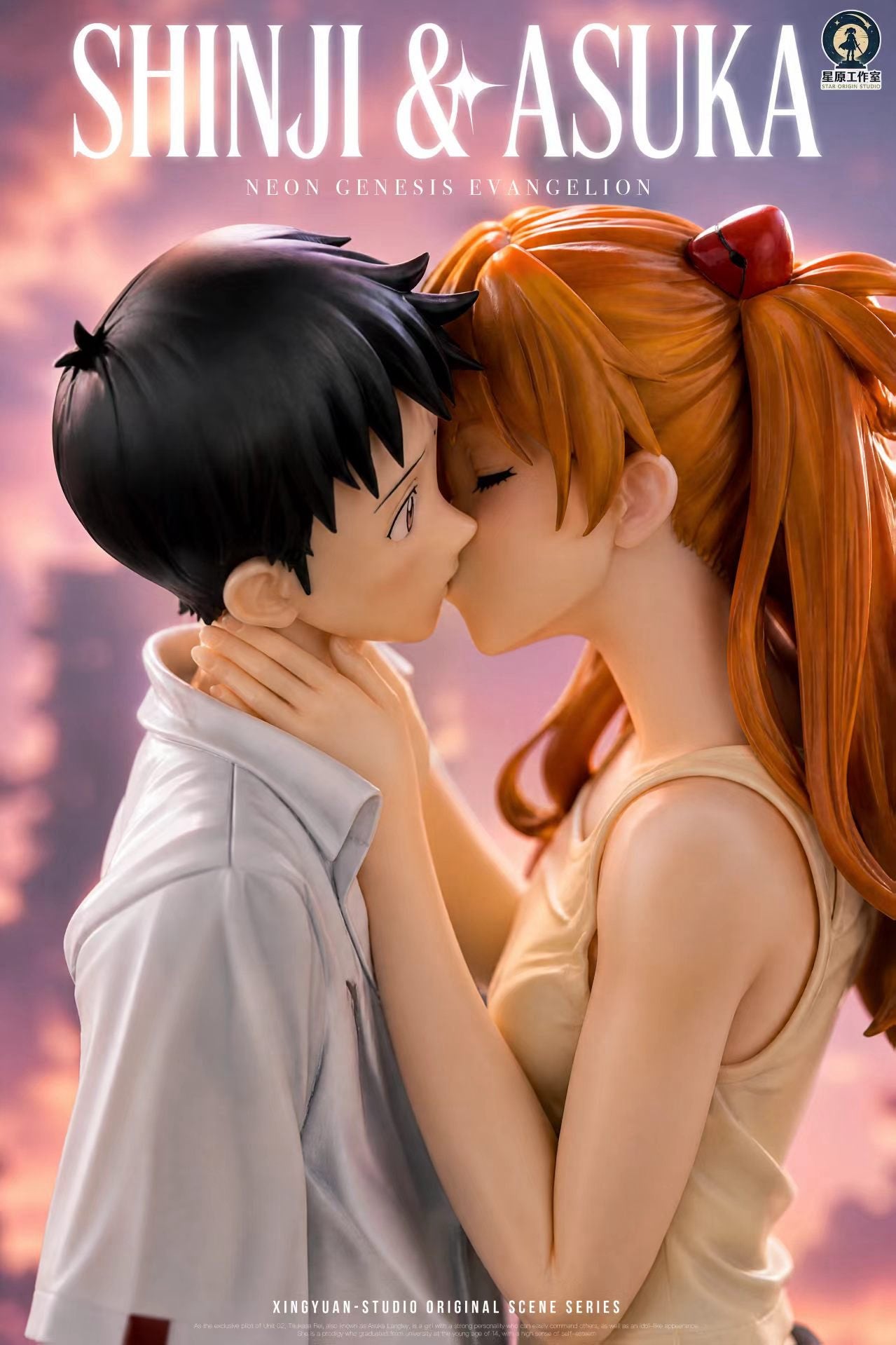 Estatuilla Neon Genesis Evangelion | Asuka Langley Sohryu x Shinji Ikari | Star Origin Studio | Tienda Anime Costa Rica | Tico Ofertas Star Origin Studio