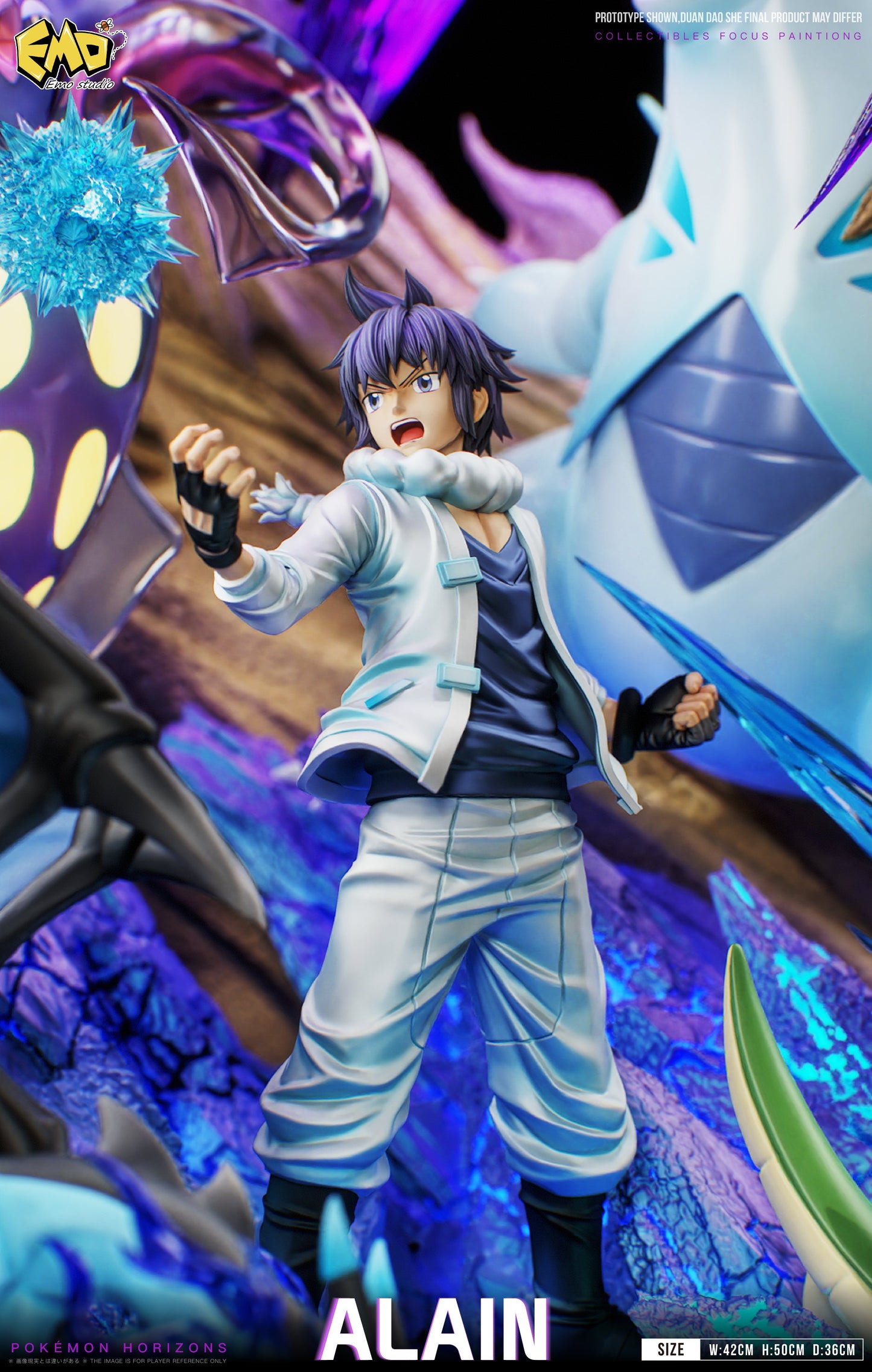 Estatuilla Pokémon | Alain, Charizard, Tyranitar, Weavile, Malamar, Metagross y Samurott | Emo Studio | Tienda Anime | Tico Ofertas Emo Studio