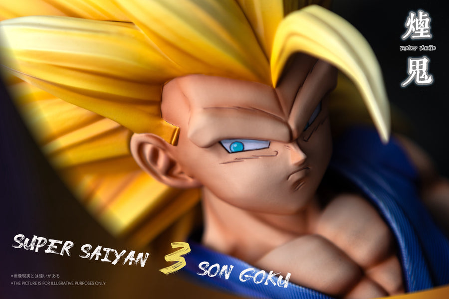 Estatuilla Dragon Ball | Super Saiyan 3 Goku / Son Goku | Smoker Studio | Tienda Anime | Tico Ofertas