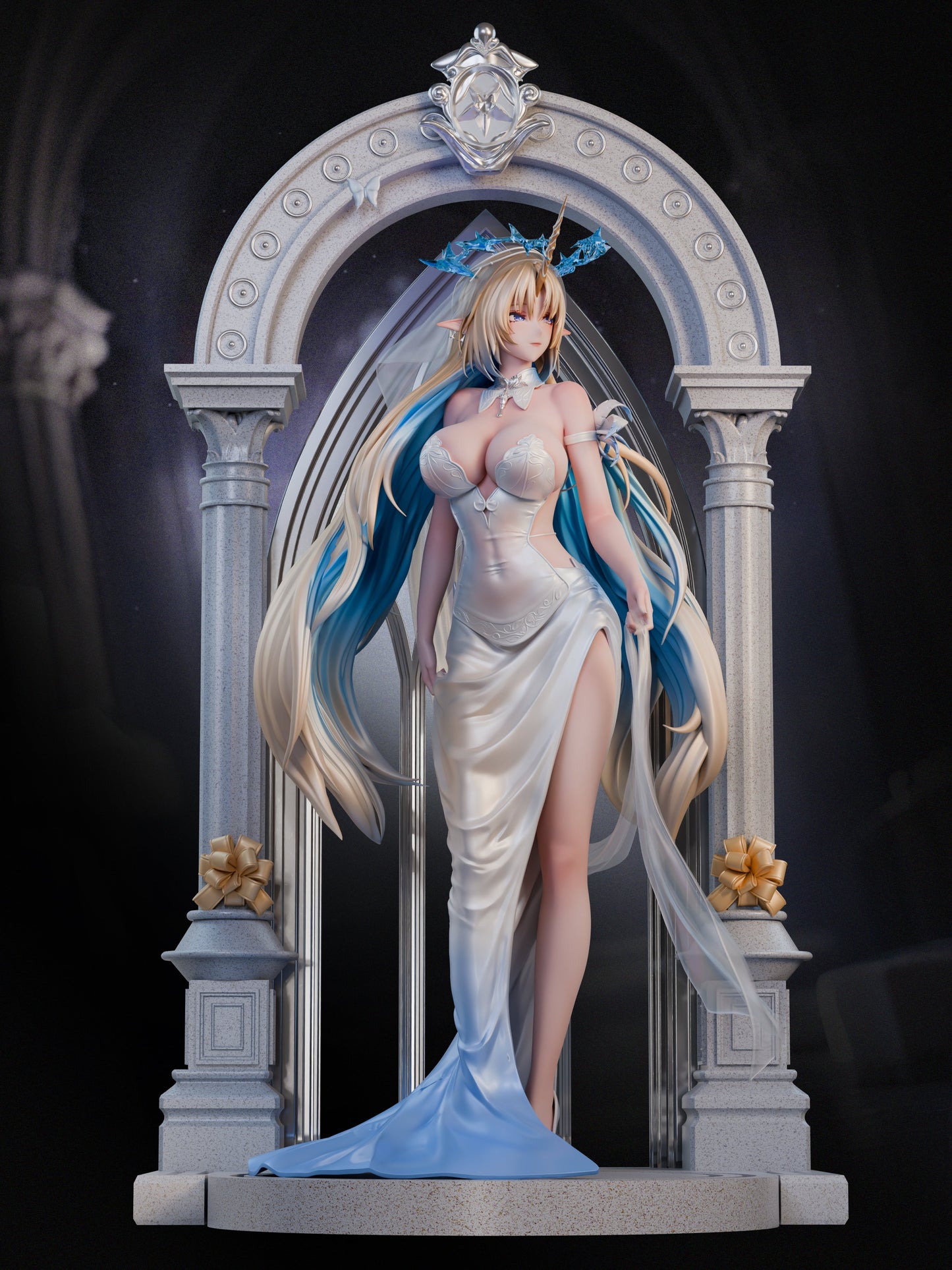 Estatuilla Wuthering Waves | Fleurdelys Wedding Dress GK Statue | Hyperion Studio | Tienda Anime | Tico Ofertas