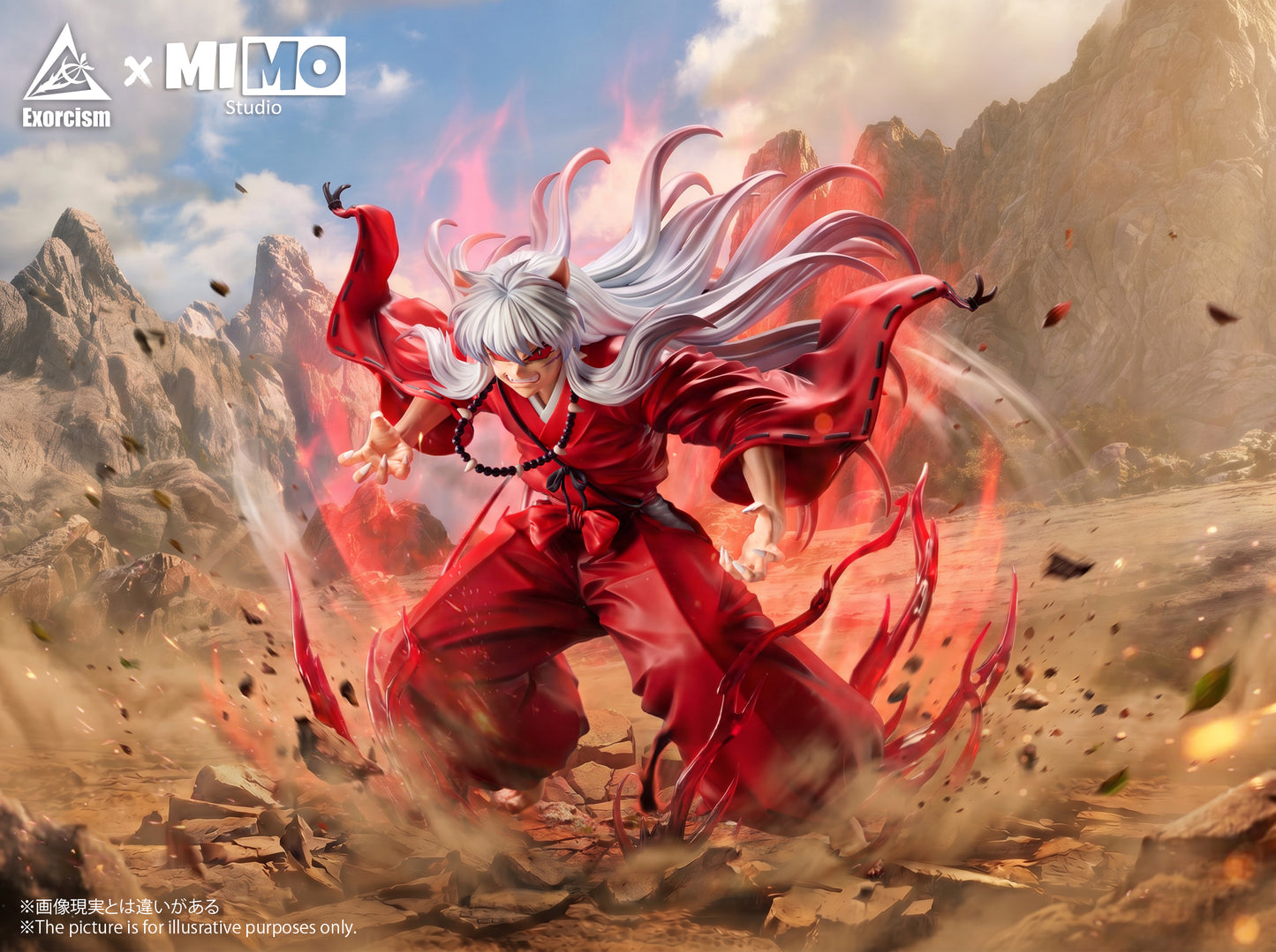 Estatuilla InuYasha | Demon Inuyasha | Exorcism Studio x MIMO Studio | Tienda Anime | Tico Ofertas