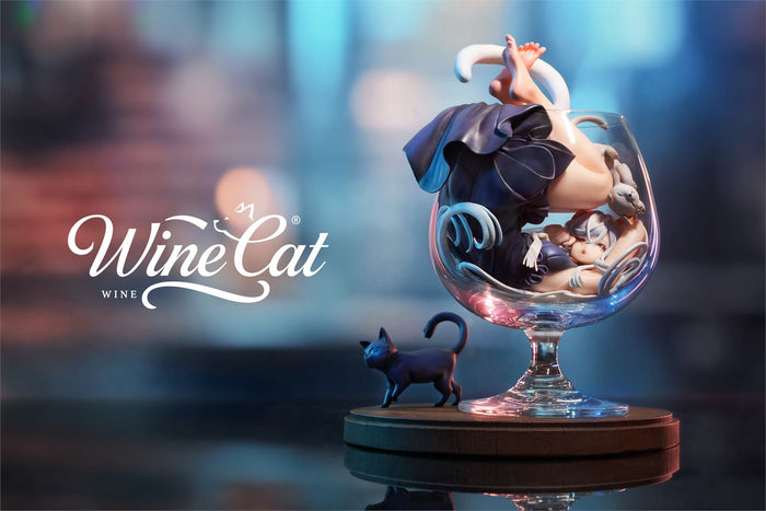 Estatuilla Wine Cat Licensed Statue | WeArtDoing Studio | Tienda Anime | Tico Ofertas