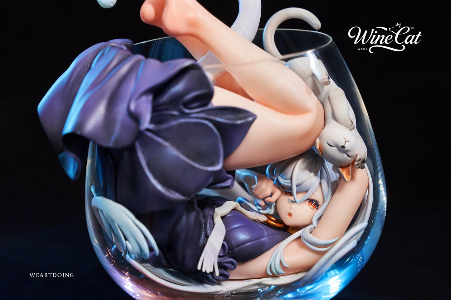 Estatuilla Wine Cat Licensed Statue | WeArtDoing Studio | Tienda Anime | Tico Ofertas