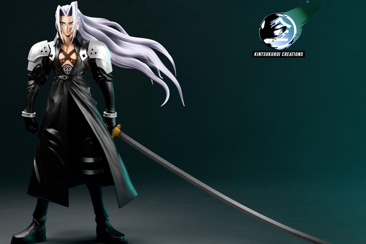Estatuilla Final Fantasy VII | FF7 OG Diorama | Kintsukuroi Creations Studio | Tienda Anime | Tico Ofertas