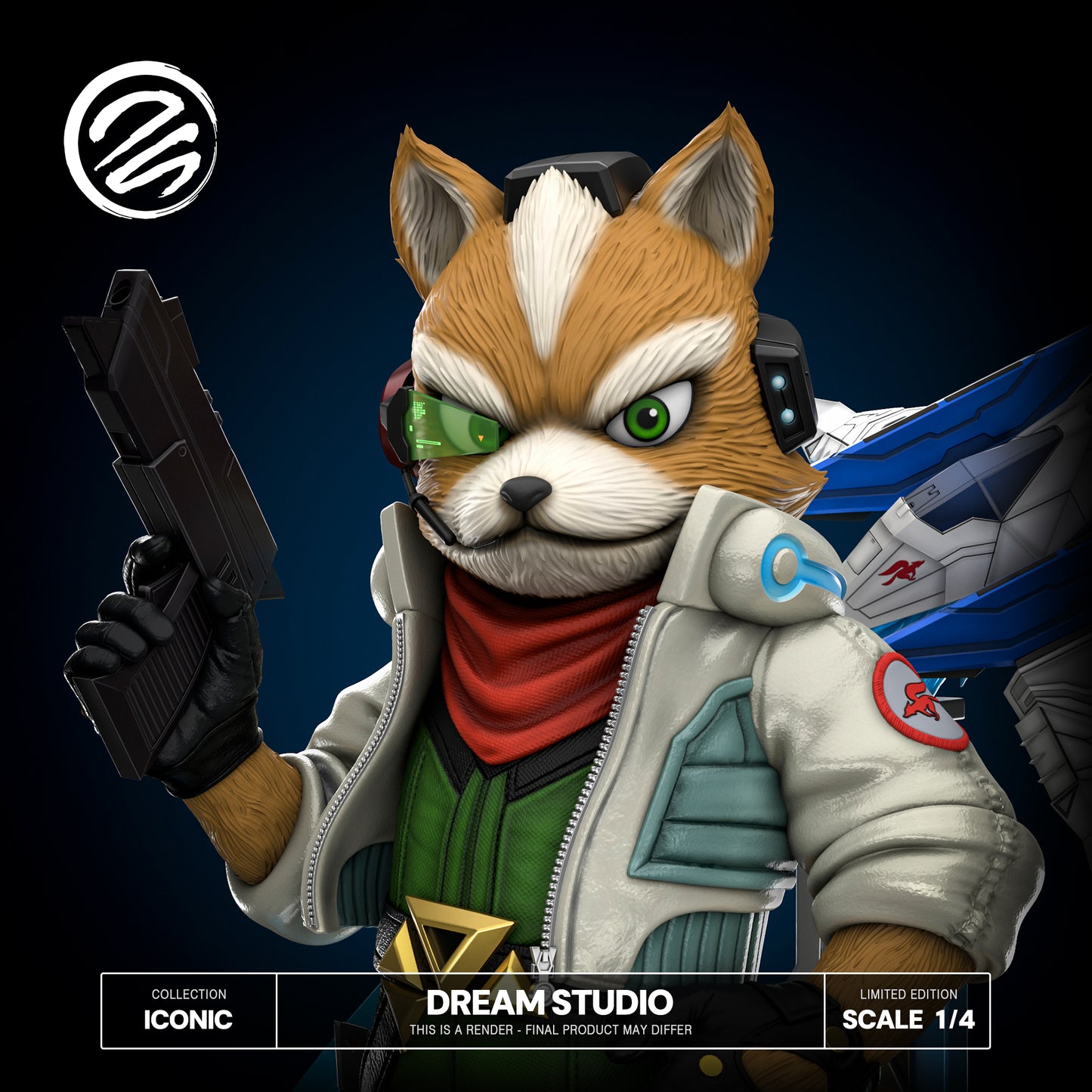 Estatuilla StarFox | Fox McCloud StarFox Zero 1/4 GK Statue | Dream Studio | Tienda Anime | Tico Ofertas
