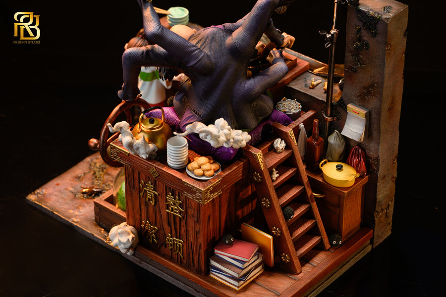 Estatuilla Spirited Away | Kamaji & Chihiro Ogino GK Statue | ReBorn Studio | Tienda Anime | Tico Ofertas