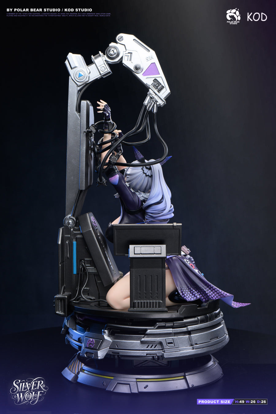 Estatuilla Honkai: Star Rail | Silver Wolf 1/4 GK Statue | Polar Bear Studio x KOD Studio | Tienda Anime | Tico Ofertas