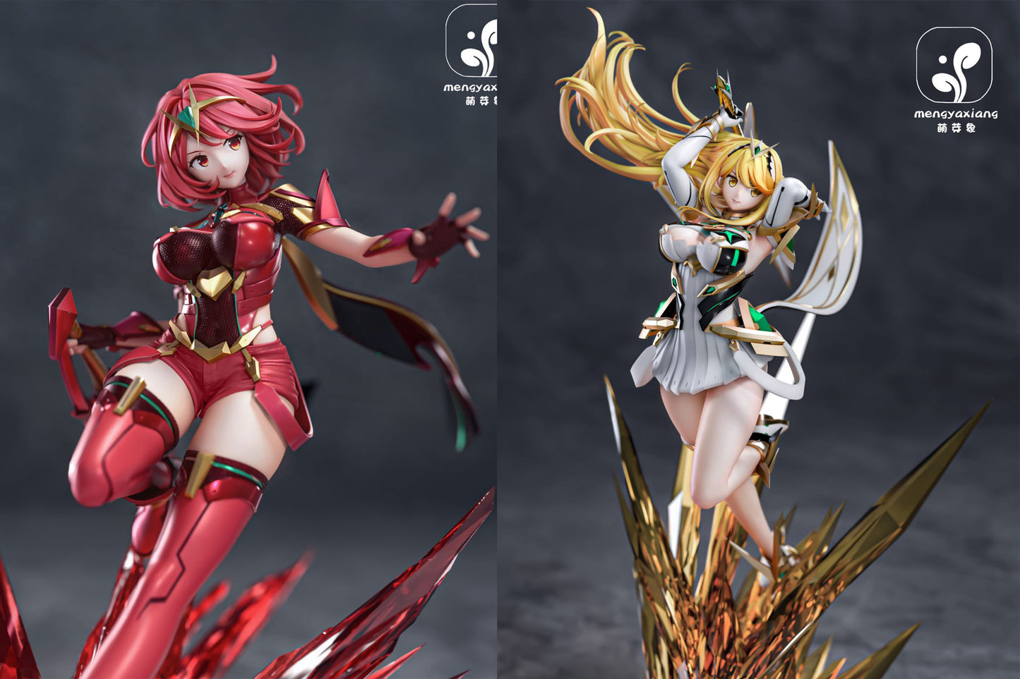 Estatuilla Xenoblade Chronicles | Pyra x Mythra 1/6 GK Statue | Meng Ya Xiang Studio | Tienda Anime | Tico Ofertas