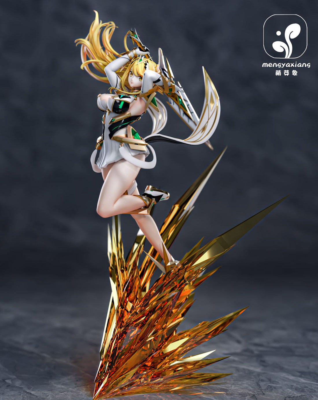 Estatuilla Xenoblade Chronicles | Pyra x Mythra 1/6 GK Statue | Meng Ya Xiang Studio | Tienda Anime | Tico Ofertas