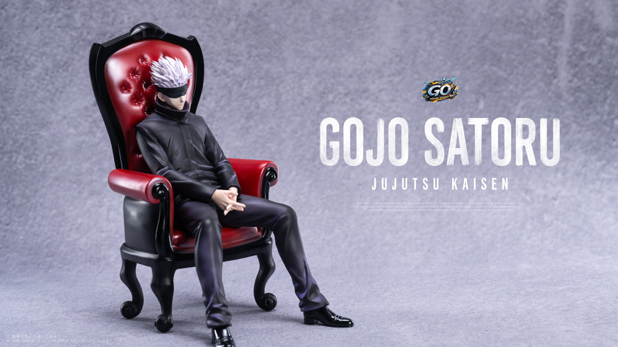 Estatuilla Jujutsu Kaisen | Satoru Gojo Red Chair GK Statue | GO FIGURE Studio | Tienda Anime | Tico Ofertas