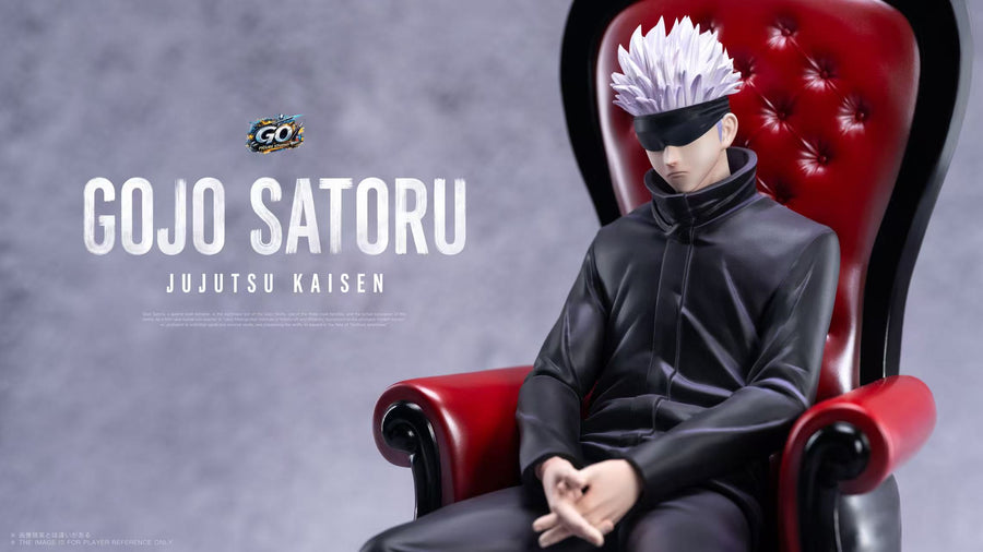 Estatuilla Jujutsu Kaisen | Satoru Gojo Red Chair GK Statue | GO FIGURE Studio | Tienda Anime | Tico Ofertas