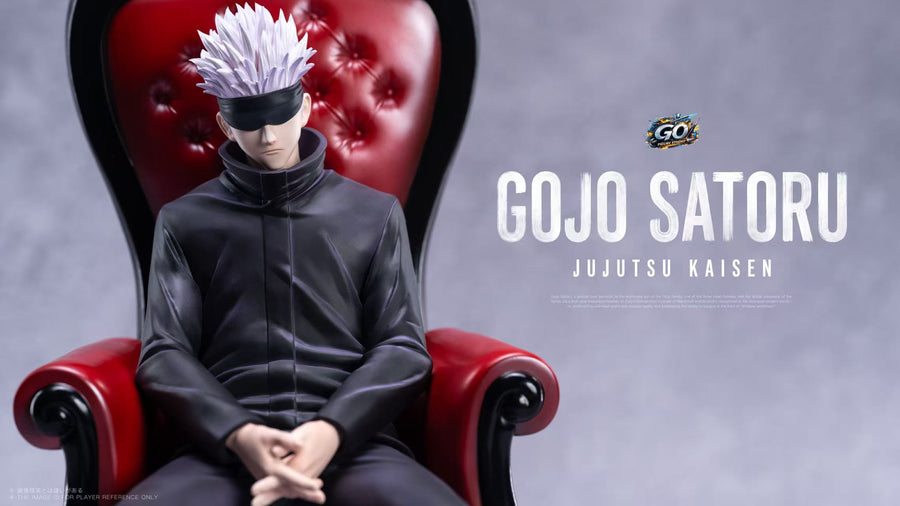 Estatuilla Jujutsu Kaisen | Satoru Gojo Red Chair GK Statue | GO FIGURE Studio | Tienda Anime | Tico Ofertas
