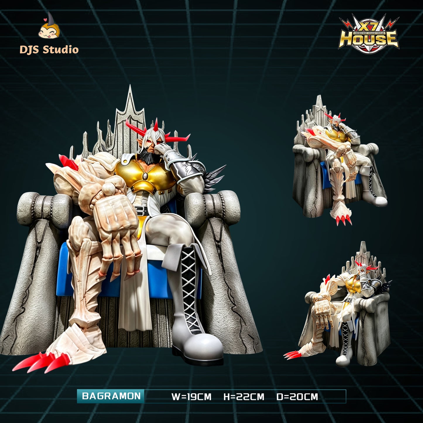 Estatuilla Digimon | Bagramon GK Statue | DJS Studio x X7-HOUSE Studio | Tienda Anime | Tico Ofertas