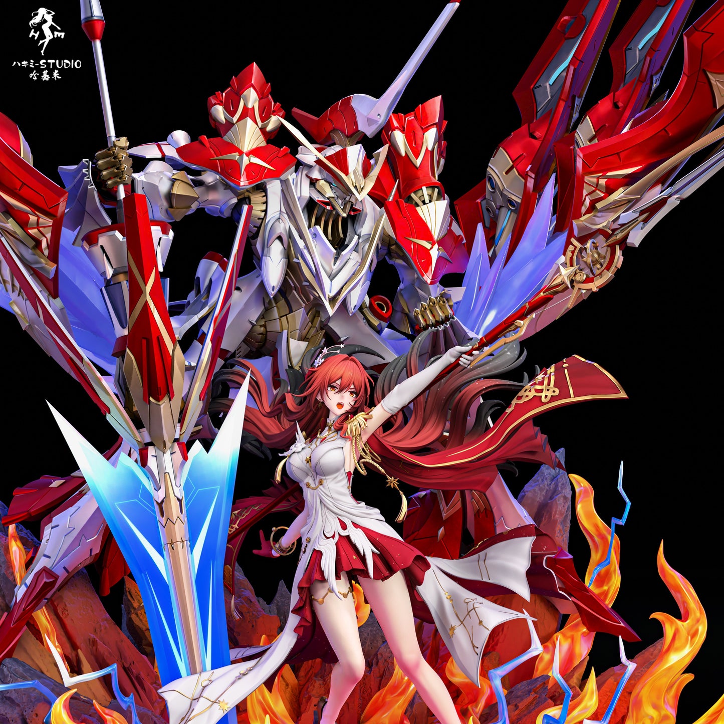 Estatuilla Honkai: Star Rail | Himeko 1/6 GK Statue LED | Hakimi Studio | Tienda Anime | Tico Ofertas