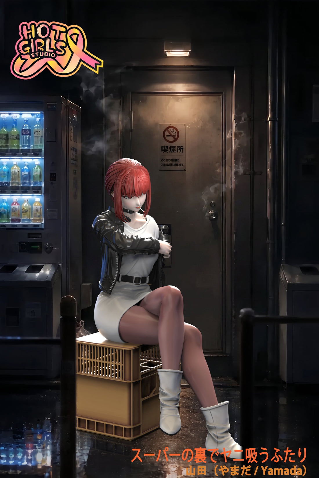 Estatuilla Smoking Behind the Supermarket with You | Yamada / Tayama GK Statue | Hotgirls Studio | Tienda Anime | Tico Ofertas