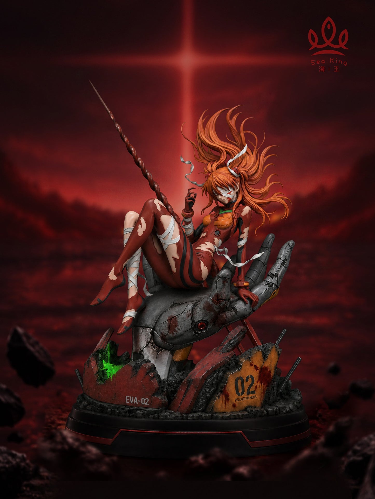 Estatuilla Neon Genesis Evangelion | Asuka Langley Sohryu 1/6 GK Statue | Sea King Studio | Tienda Anime | Tico Ofertas