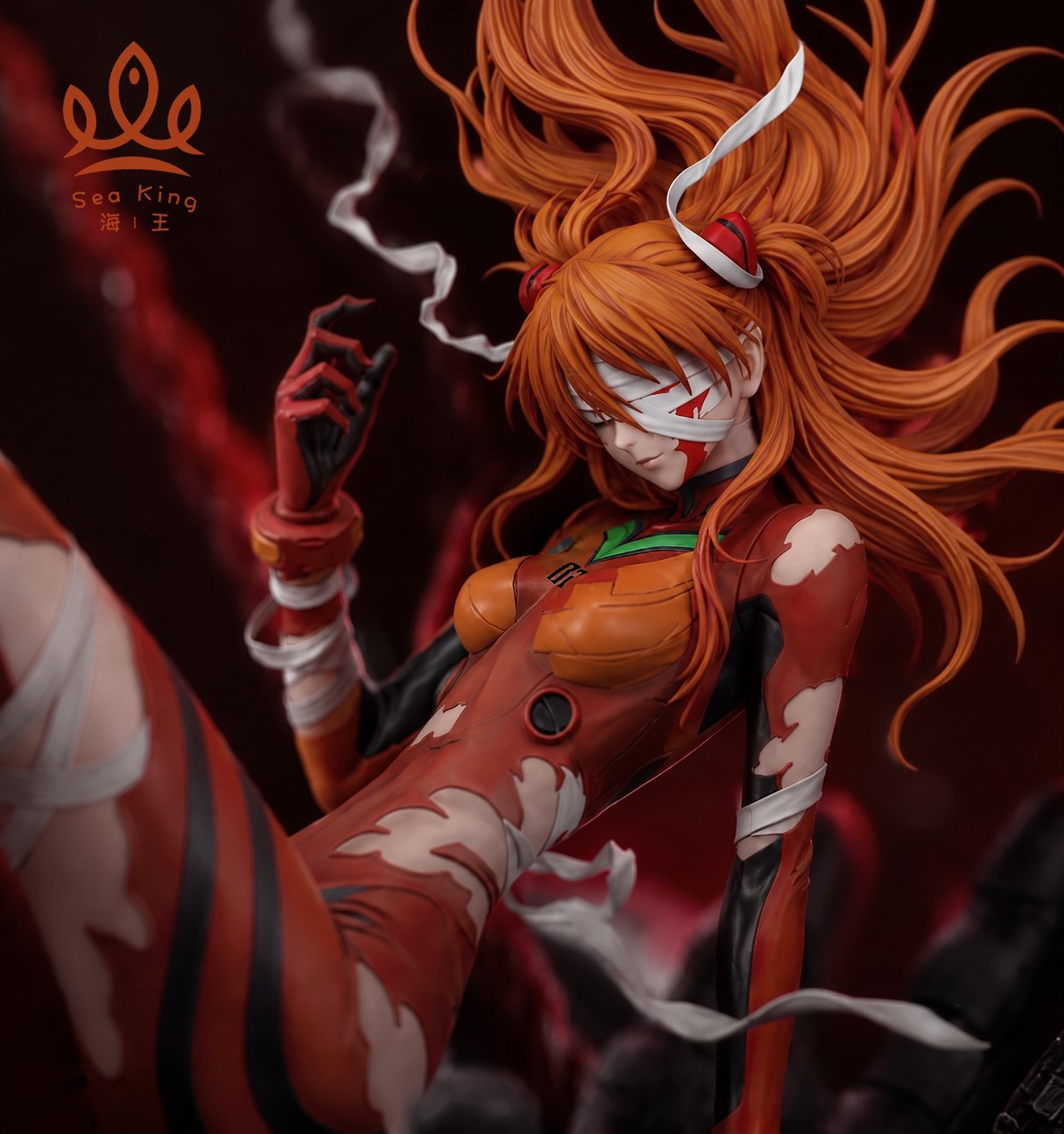 Estatuilla Neon Genesis Evangelion | Asuka Langley Sohryu 1/6 GK Statue | Sea King Studio | Tienda Anime | Tico Ofertas