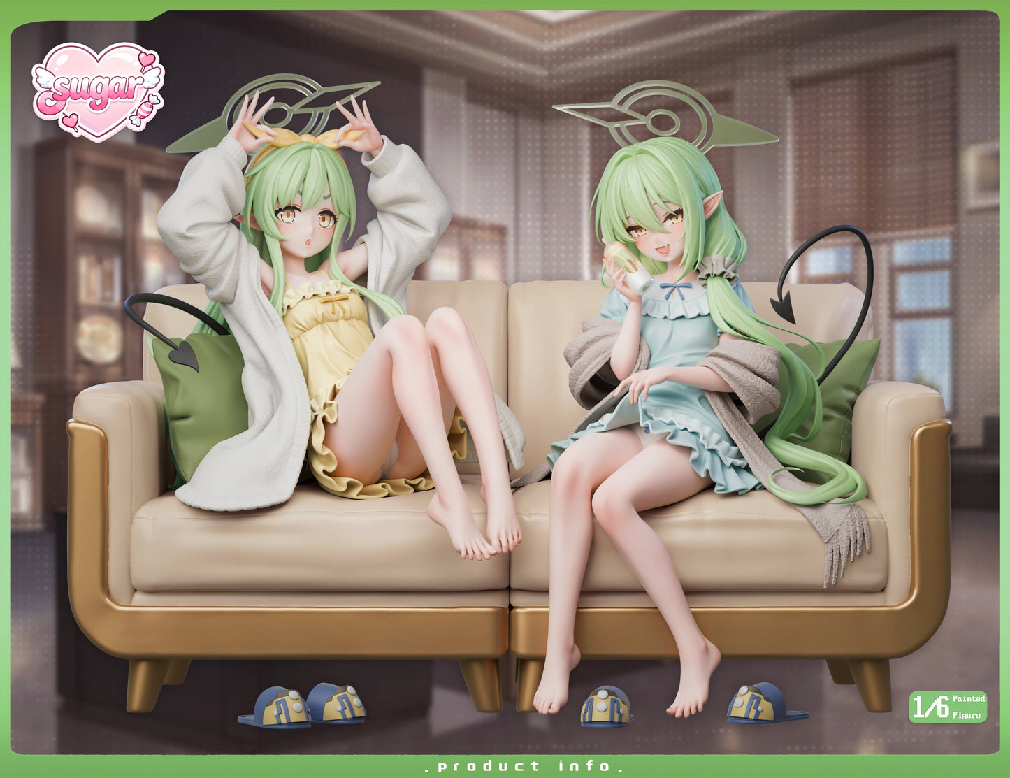 Estatuilla  Blue Archive | Tachibana Hikari & Tachibana Nozomi | Sugar Studio | Tienda Anime | Tico Ofertas