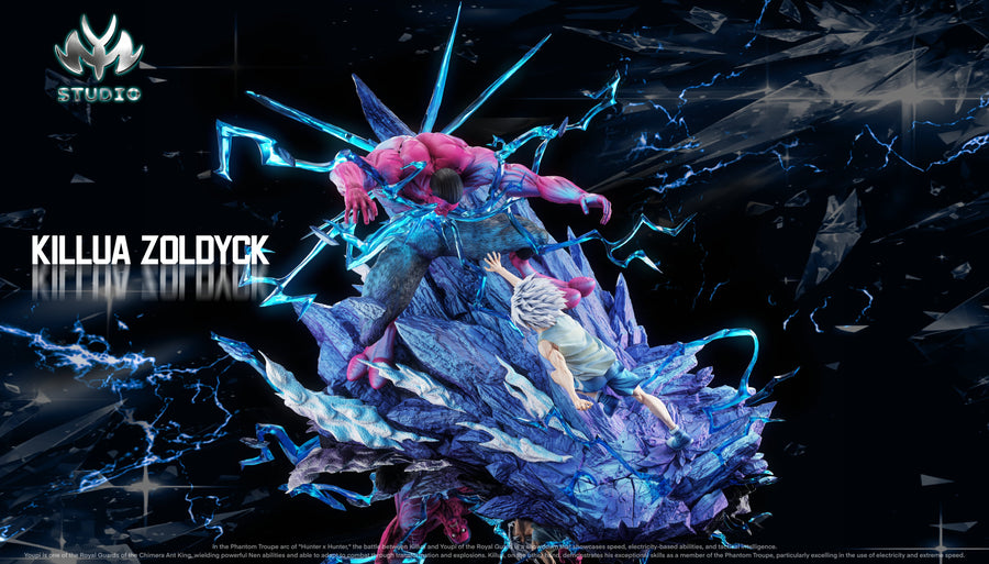 Estatuilla Hunter x Hunter | Killua vs. Menthuthuyoupi Battle Series 01 1/6 GK Statue LED | MY Studio | Tienda Anime | Tico Ofertas