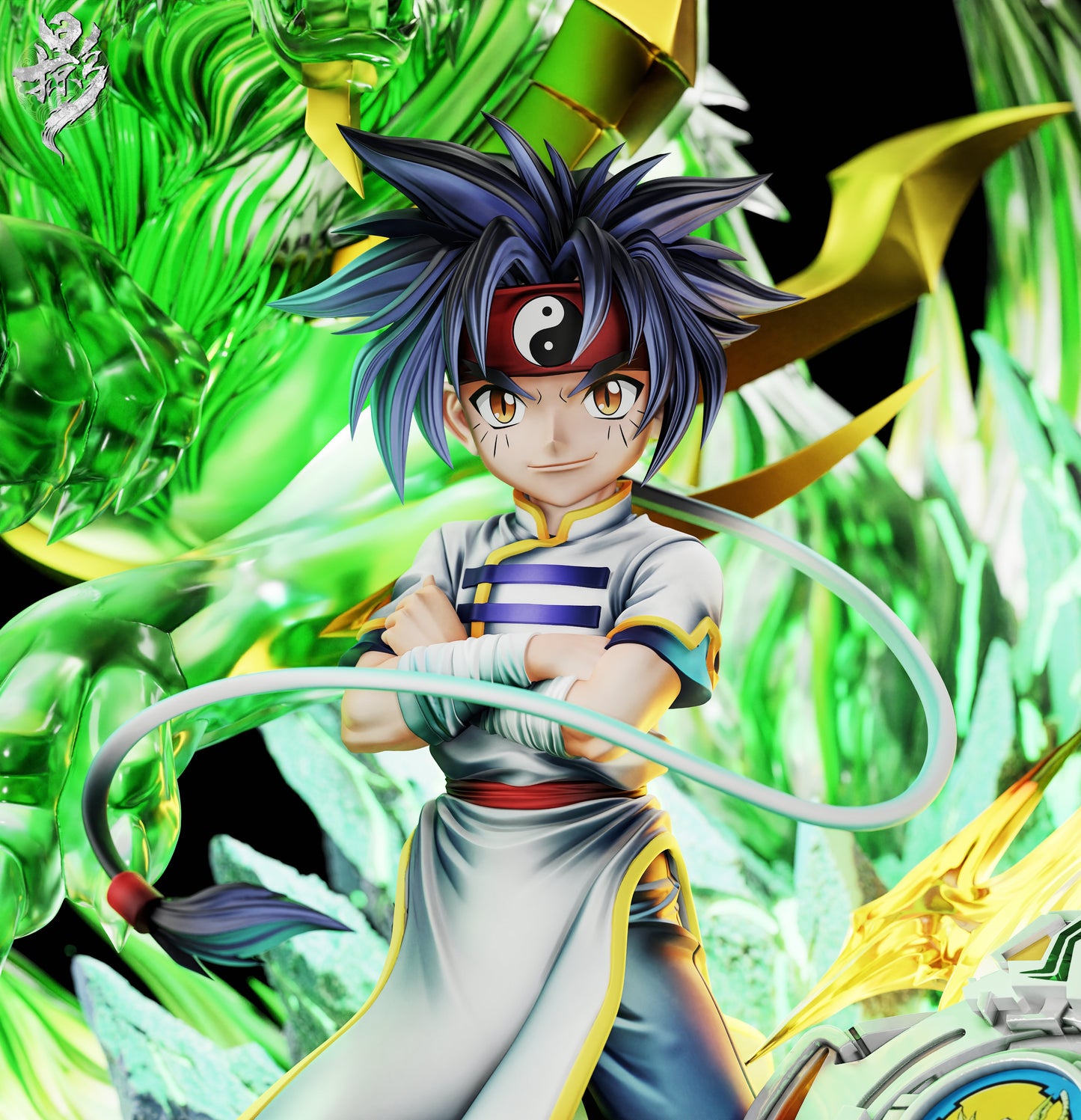 Estatuilla Beyblade | Ray Kon Childhood Nostalgia Series 003 GK Statue LED | Lue Ying Studio | Tienda Anime | Tico Ofertas
