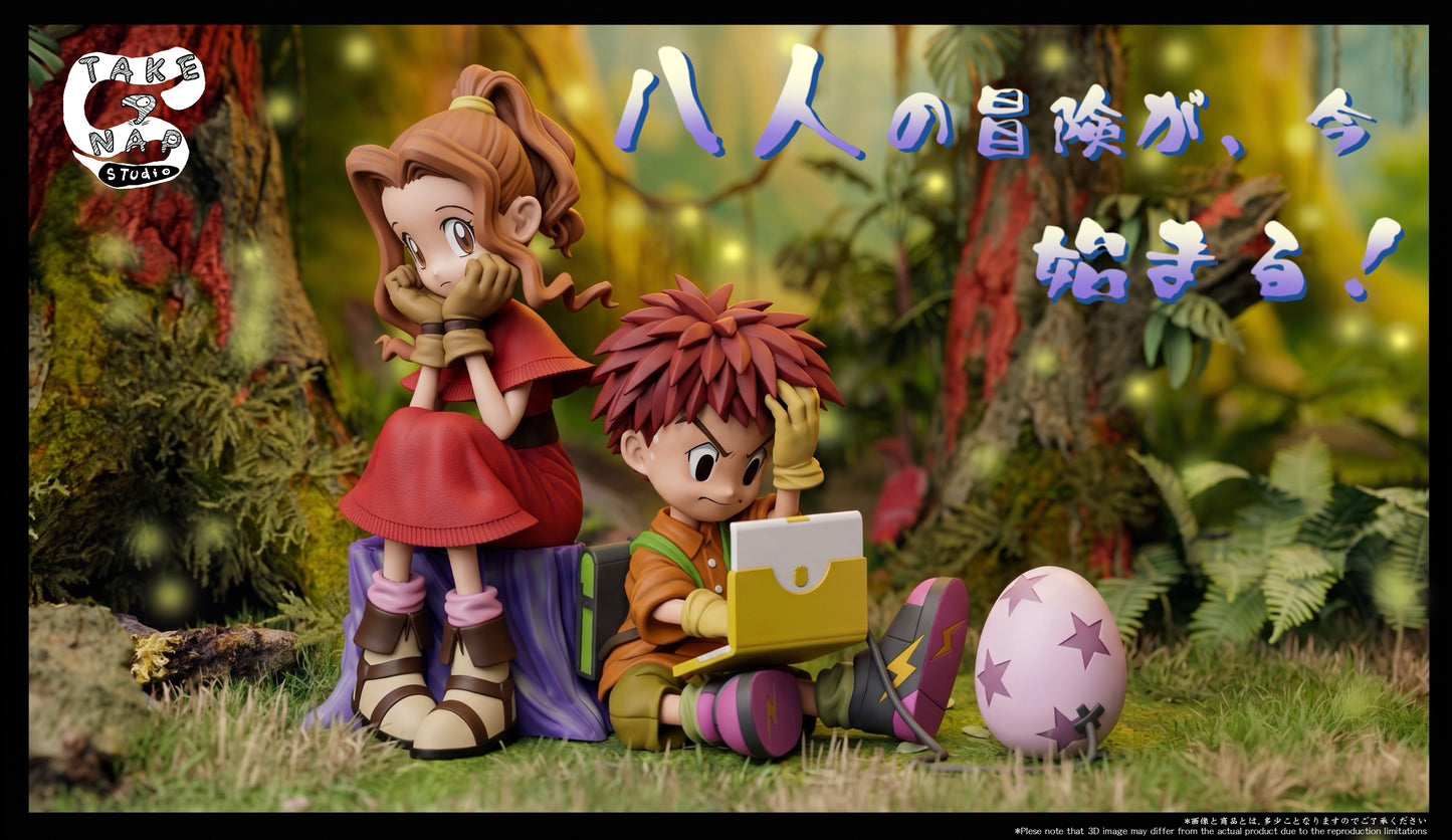 Estatuilla Digimon | Tachikawa Mimi x Izumi Koshiro GK Statue Set | Take A Nap Studio | Tienda Anime | Tico Ofertas
