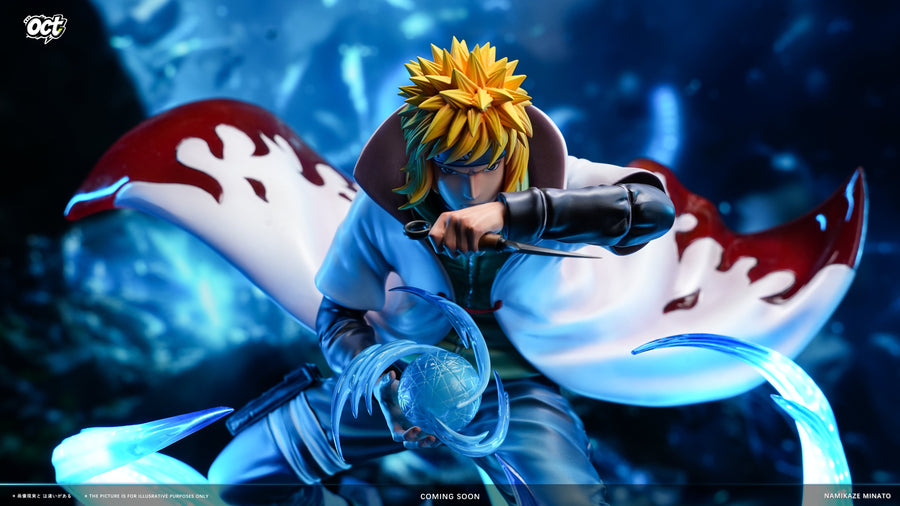 Estatuilla Naruto | Minato Namikaze White Cloak 1/6 GK Statue LED | OCT Studio | Tienda Anime | Tico Ofertas