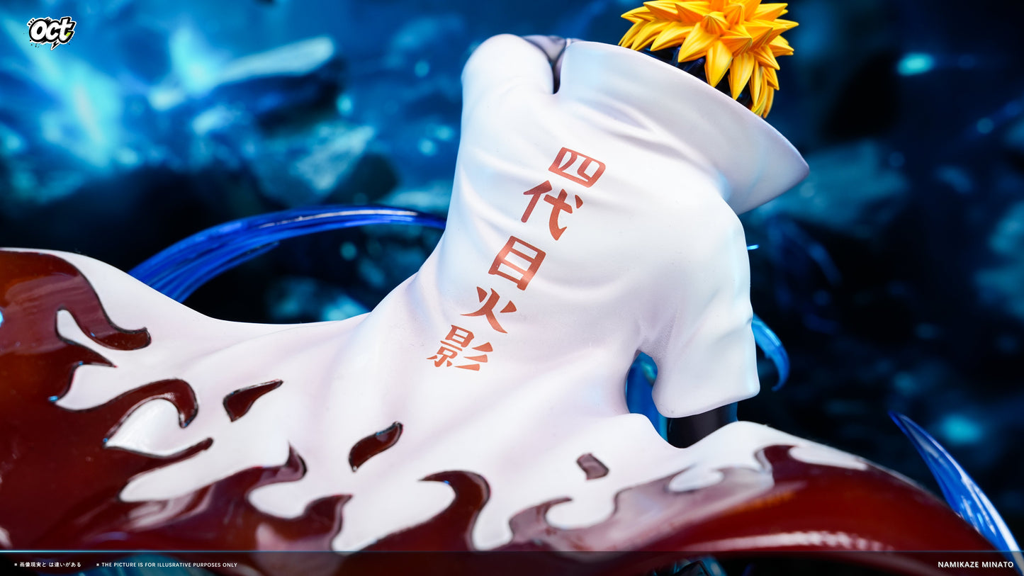 Estatuilla Naruto | Minato Namikaze White Cloak 1/6 GK Statue LED | OCT Studio | Tienda Anime | Tico Ofertas