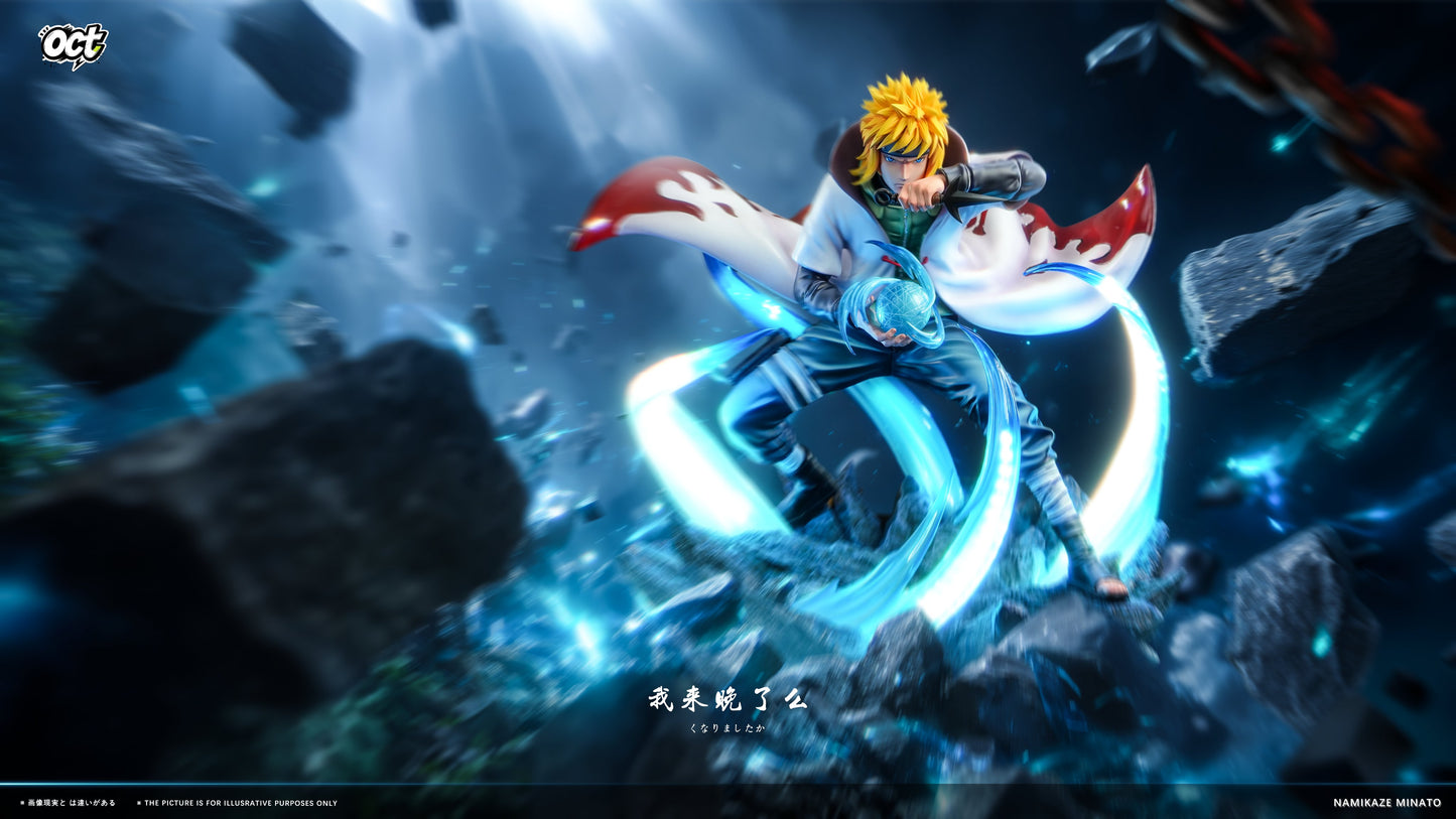 Estatuilla Naruto | Minato Namikaze White Cloak 1/6 GK Statue LED | OCT Studio | Tienda Anime | Tico Ofertas
