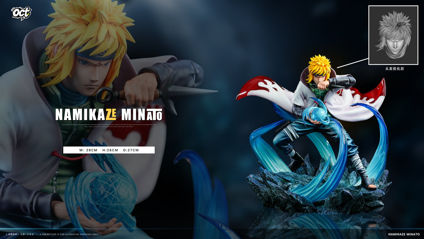 Estatuilla Naruto | Minato Namikaze White Cloak 1/6 GK Statue LED | OCT Studio | Tienda Anime | Tico Ofertas