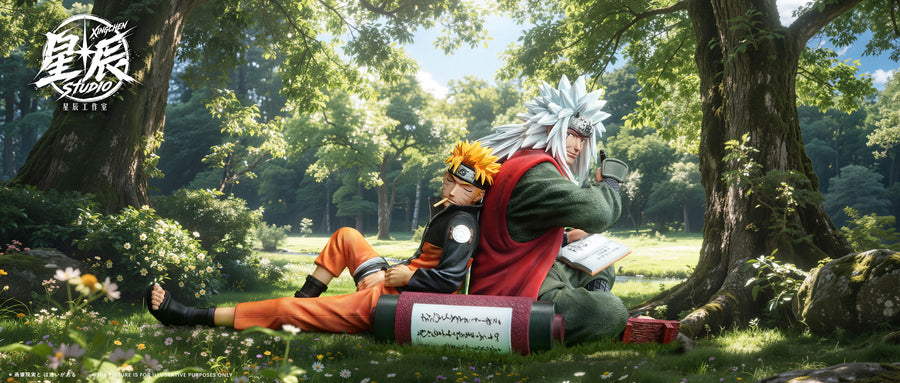 Estatuilla Naruto | Jiraiya x Naruto Uzumaki 1/6 GK Statue | Xing Chen Studio | Tienda Anime | Tico Ofertas