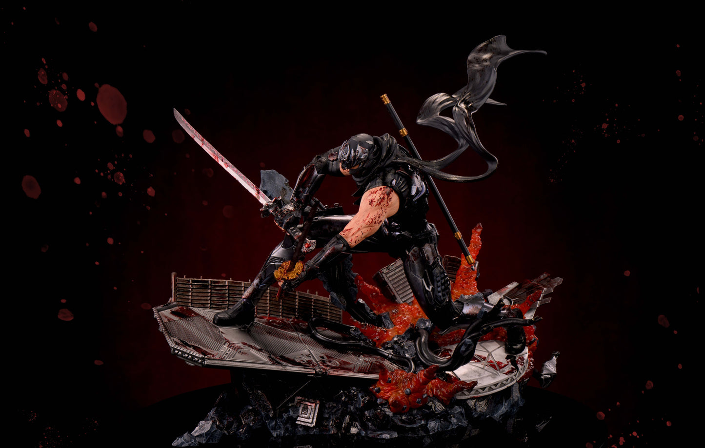 Estatuilla Ninja Gaiden | Ryu Hayabusa 1/4 GK Statue | Sword&Wing Studio | Tienda Gamer | Tico Ofertas