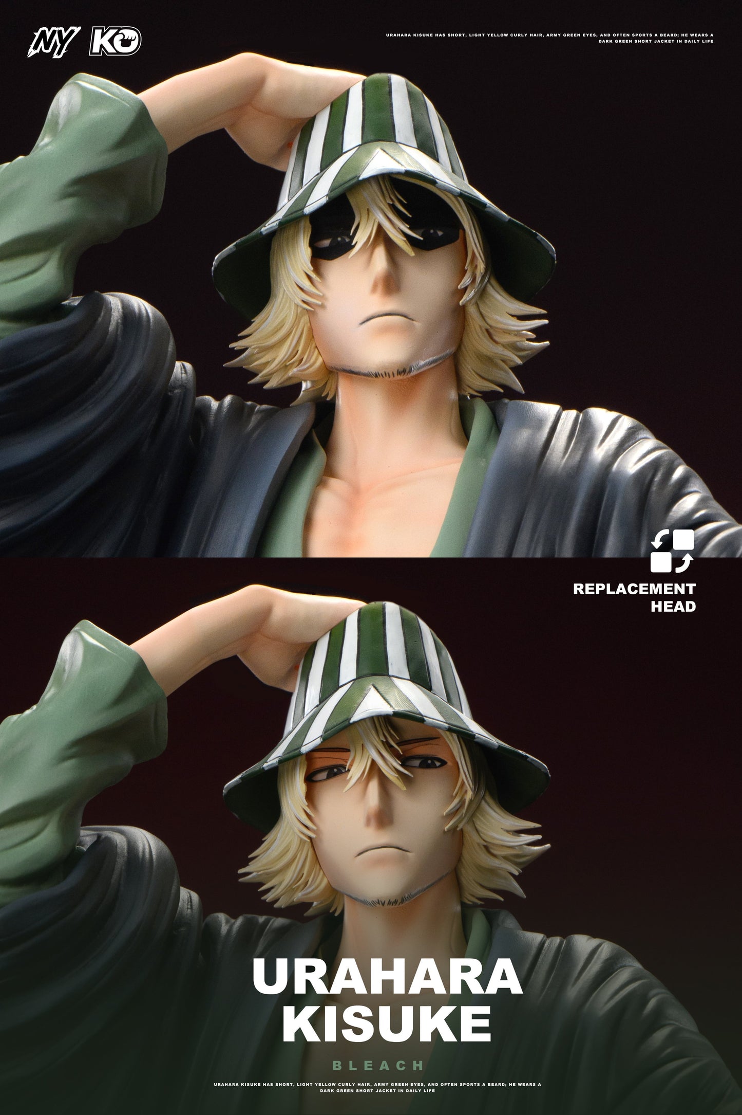 Estatuilla Bleach | Kisuke Urahara 1/6 GK Statue | NY Studio x KO Studio | Tienda Anime | Tico Ofertas
