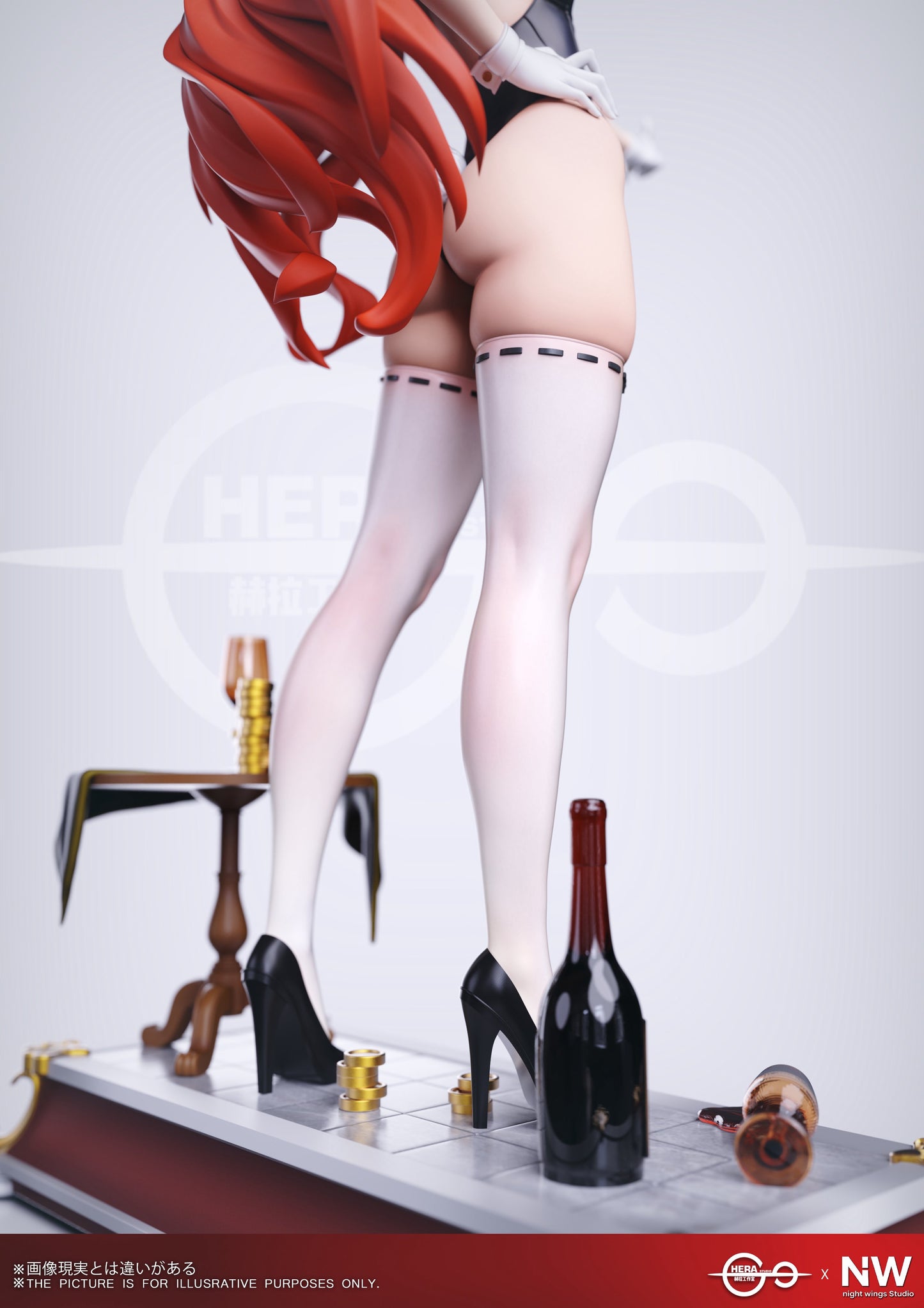 Estatuilla Mushoku Tensei: Jobless Reincarnation | Eris Boreas Greyrat Bunny Girl | Night Wing Studio × HERA Studio | Tienda Anime | Tico Ofertas