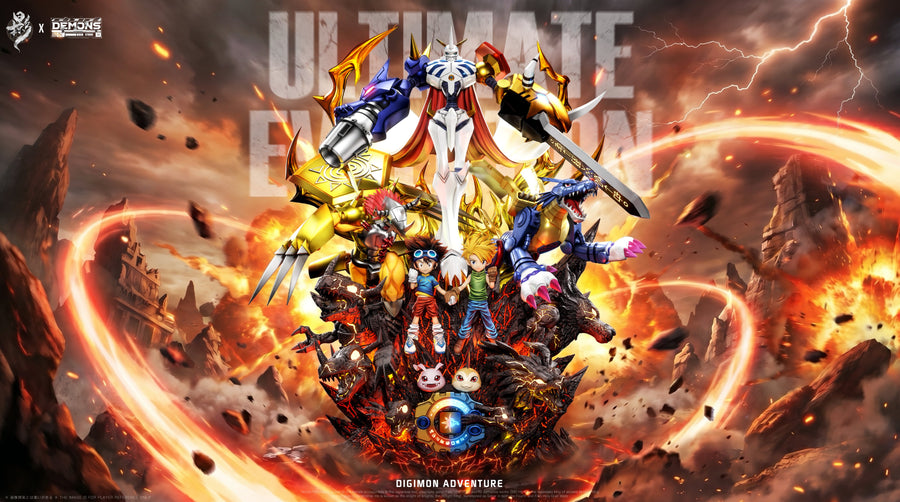 Estatuilla  Digimon | Omegamon – El Valor y la Amistad Unidos en Uno | Lue Ying Studio × Demons Studio | Tienda Anime | Tico Ofertas
