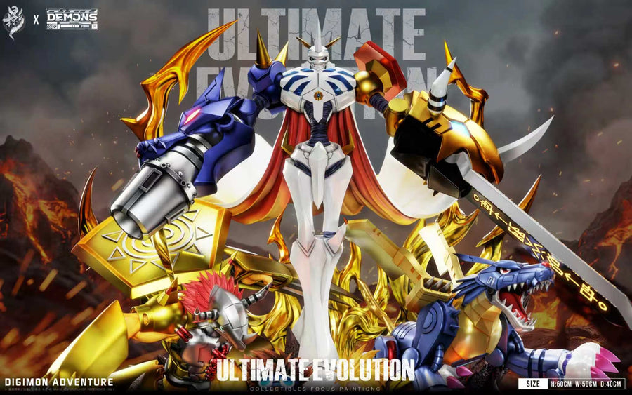 Estatuilla  Digimon | Omegamon – El Valor y la Amistad Unidos en Uno | Lue Ying Studio × Demons Studio | Tienda Anime | Tico Ofertas