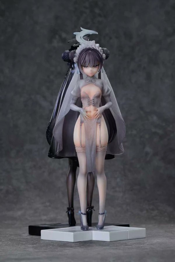 Estatuilla Blue Archive | Ryuuge Kisaki – Vestido de Novia / Viuda Negra | HFK Studio | Tienda Anime | Tico Ofertas