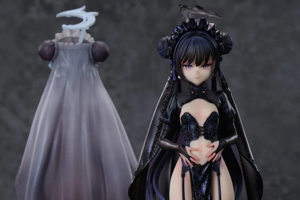 Estatuilla Blue Archive | Ryuuge Kisaki – Vestido de Novia / Viuda Negra | HFK Studio | Tienda Anime | Tico Ofertas