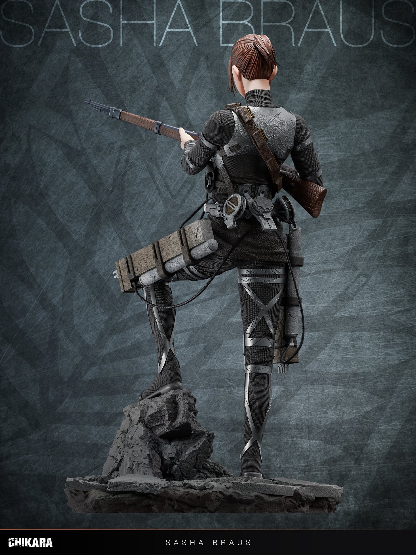 Estatuilla Attack on Titan | Sasha Braus | CHIKARA Studio | Tienda Anime | Tico Ofertas