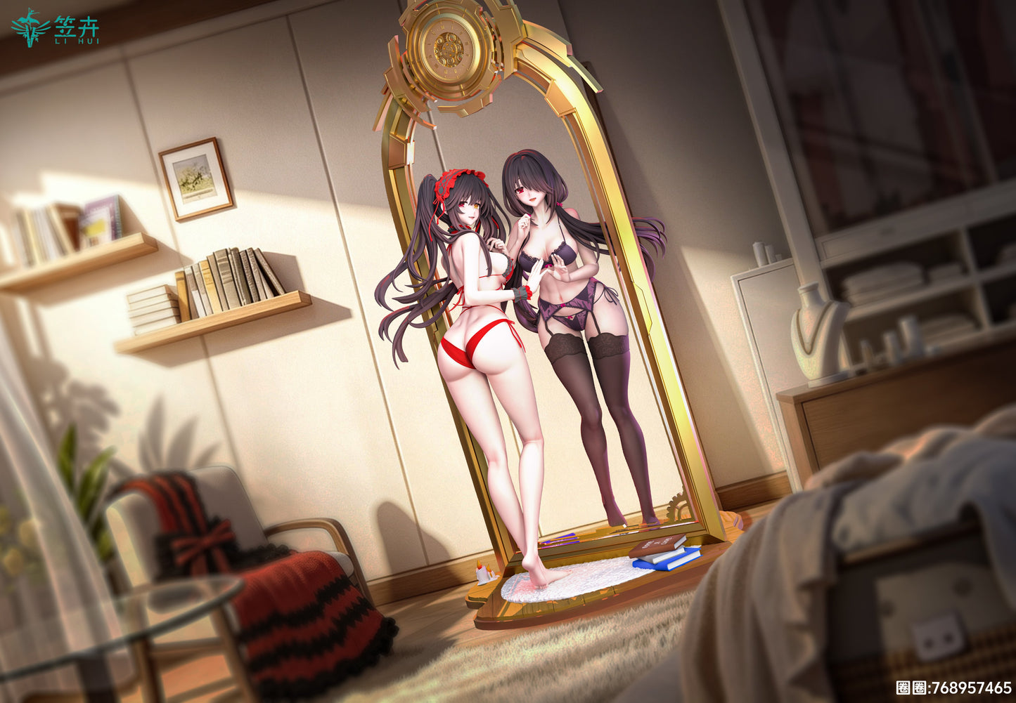 Estatuilla Date A Live | Kurumi Tokisaki | LI HUI Studio | Tienda Anime | Tico Ofertas