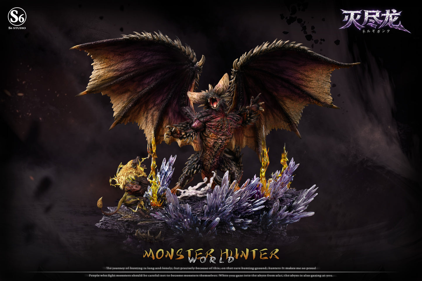 Estatuilla Monster Hunter | Nergigante &amp; Rajang | S6 Studio | Tienda Anime | Tico Ofertas