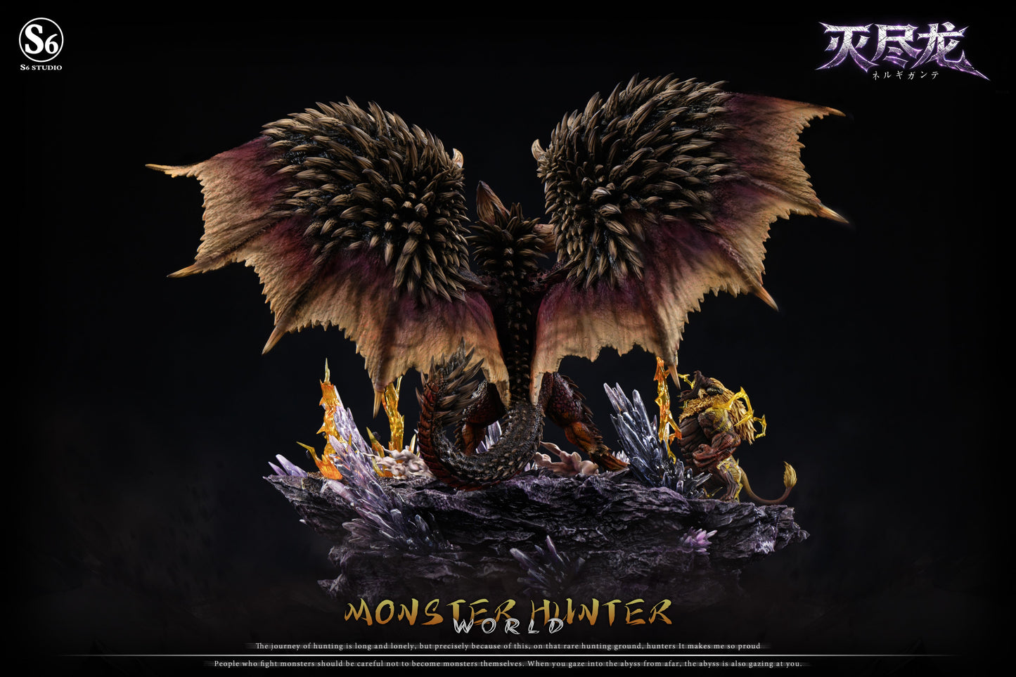 Estatuilla Monster Hunter | Nergigante &amp; Rajang | S6 Studio | Tienda Anime | Tico Ofertas