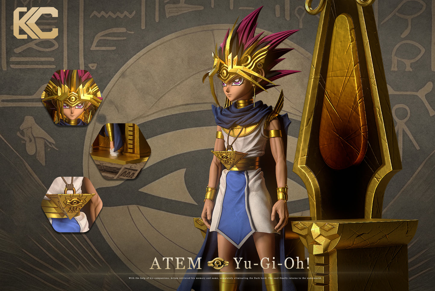 Estatuilla Yu-Gi-Oh! | Pharaoh Atem | KC Studio | Tienda Anime | Tico Ofertas