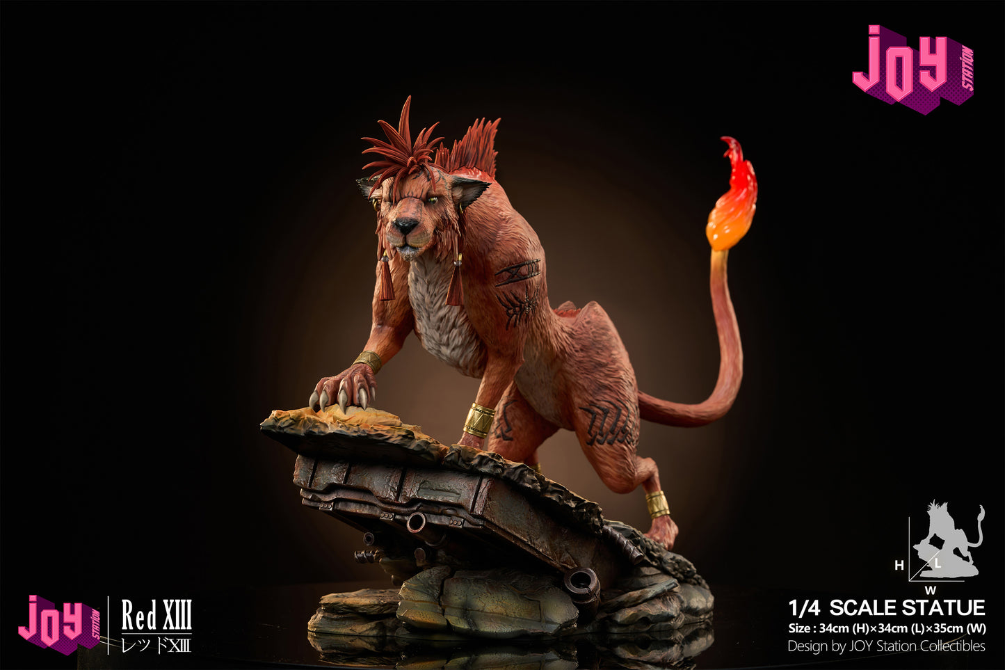 Estatuilla Final Fantasy VII | Red XIII | Joy Station Studio | Tienda Anime | Tico Ofertas