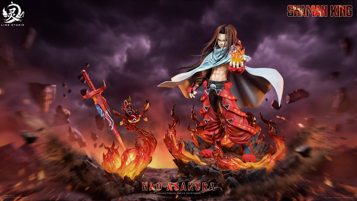 Estatuilla Shaman King | Asakura Hao | Ling Studio | Tienda Anime | Tico Ofertas