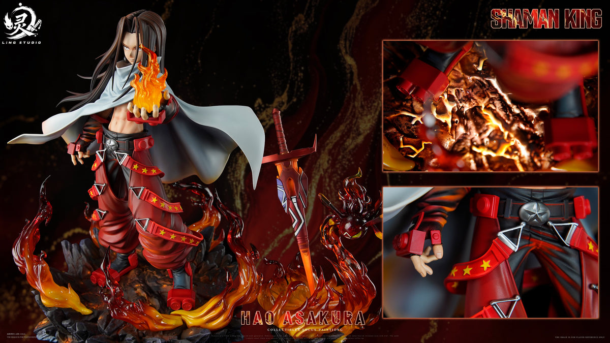 Estatuilla Shaman King | Asakura Hao | Ling Studio | Tienda Anime | Tico Ofertas