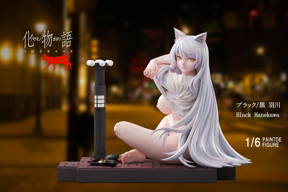 Estatuilla Chainsmoker Cat X Bakemonogatari | Yaniko Satou X Black Hanekawa | Hero Goblin Studio | Tienda Anime | Tico Ofertas
