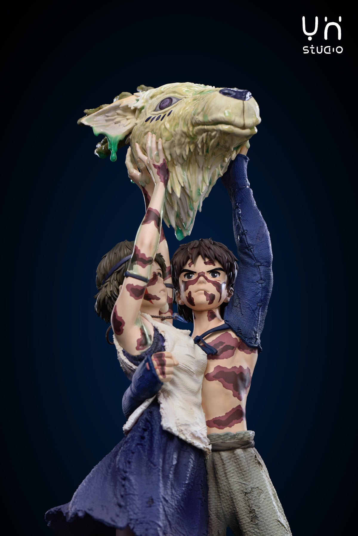 Estatuilla  Princess Mononoke | San X Ashitaka X Shishigami | Ying Huo Studio | Tienda Anime | Tico Ofertas